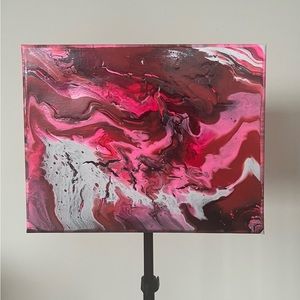 Small Pink Art on Canvas